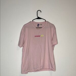 Mens Pink Spongebob Graphic T-Shirt